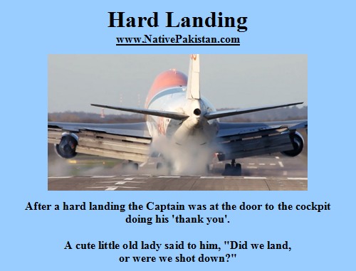 Aviation Humor: Hard Landing - Pilot Jokes