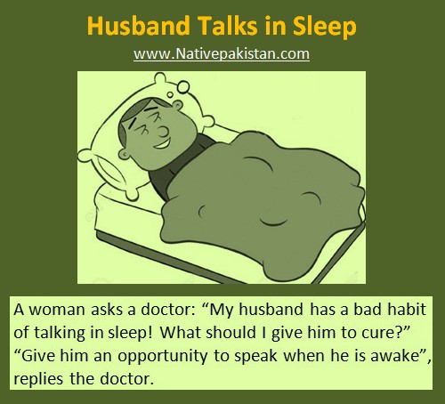 Doctor Humour - "My Husband Talks in Sleep" - Funny Doctor Jokes - Doctor Jokes at Work