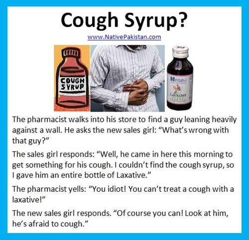 Doctor Humor - Man gets Laxative instead of Cough Syrup - Funny Doctor Jokes - Doctor Jokes at Work
