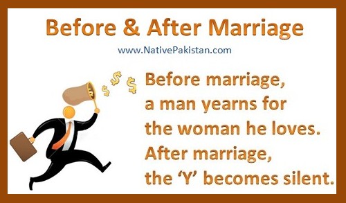 Best Marriage Jokes - Man yearns for the woman he loves - Husband and Wife Jokes