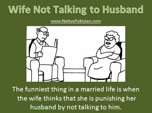 Husband & Wife Jokes - Wife not talking to her Husband - Funny Jokes about Marriage