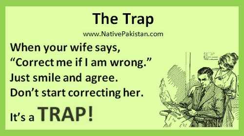 Funny Jokes about Married Life - Wife's Trap - Husband Wife Jokes