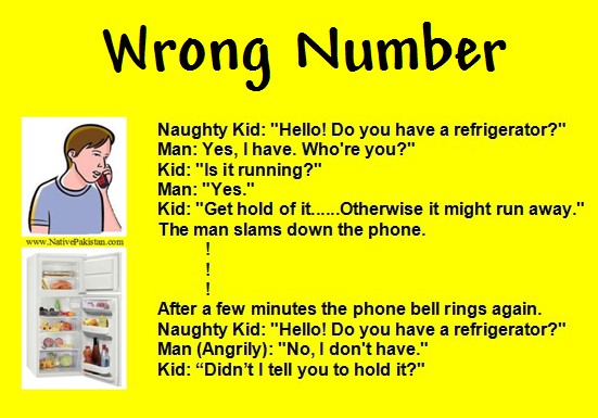 Naughty Kids Jokes - Wrong Number - Funny Naughty Kids Jokes in English Funny Naughty Kids Jokes - Wrong Number - Naughty Kids Jokes in English
