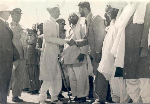 Quaid-e-Azam with Nawab Akbar Khan Bugti at Quetta : Old & Rare Pictures of Pakistan's Politicians