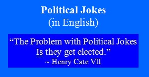 Political Jokes in English, logo