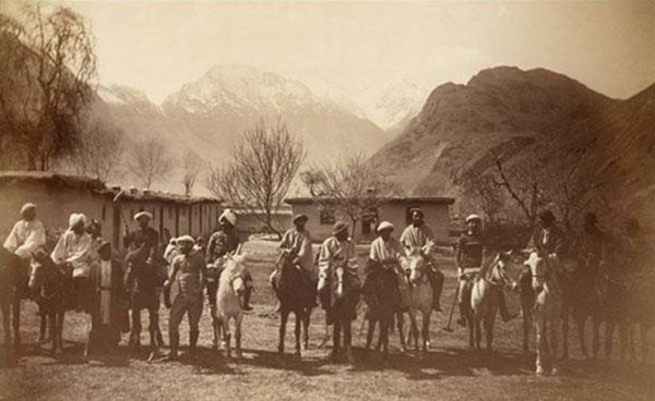 Gilgit-Baltistan Pictures - Polo Team, Gilgit, 1880s - Old Photos of Gilgit