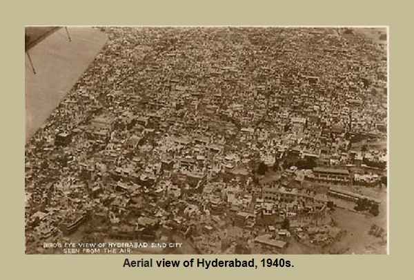 Hyderabad Old Photos - Bird's eye view of Hyderabad, 1940s - Hyderabad Sindh rare Pics Rare Hyderabad Pictures: Aerial view of Hyderabad, 1940s - Old Photos of Hyderabad Pakistan