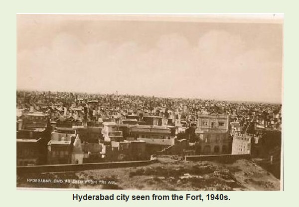 Hyderabad Old Photos - Hyderabad city seen from the Fort, 1940s - Hyderabad Sindh rare Pics Hyderabad Pictures Old: Hyderabad city seen from the Fort, 1940s - Old Photos of Hyderabad Sindh