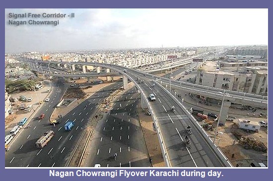Karachi Photos - Nagan Chowrangi Flyover Karachi during day - Karachi Pics Karachi Pictures: Nagan Chowrangi Flyover Karachi during day - Images, Photos of Karachi