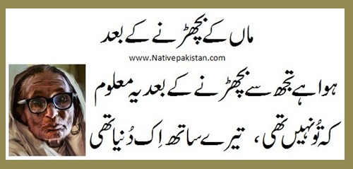 Poem about Mother - Maa kay Bicharnay kay Baad - Mother Poetry