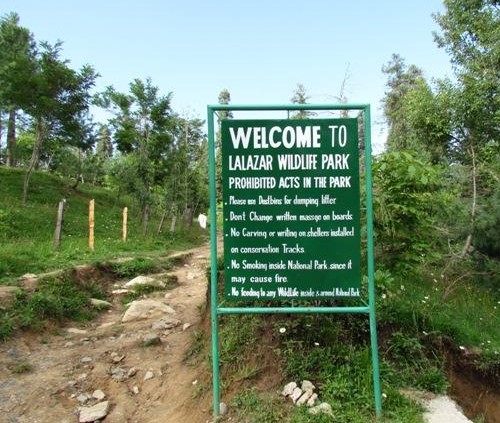 Photos of Nathia Gali - Welcome Board at Lalazar Wildlife Park Nathia Gali - Images/Pics of Nathia Gali