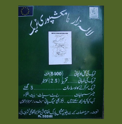 Photos of Nathia Gali - Information Board, from Lalazar Wildlife Park to Mukshpuri Trek, Nathia Gali - Pics Nathia Gali
