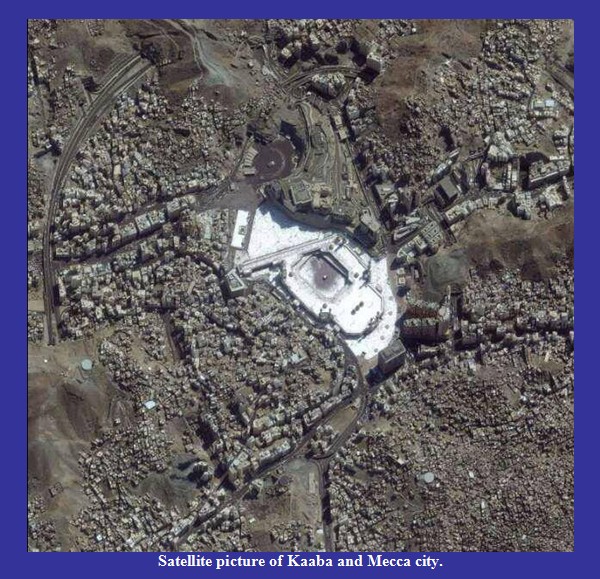 Kaaba Photos - Satellite picture of Kaaba and Mecca city - Mecca (Makkah) Pictures Kaaba Pictures: Satellite picture of Kaaba and Mecca city - Mecca Photos Makkah Province