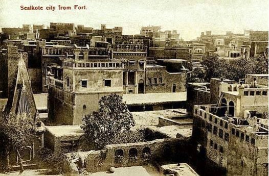 Photos of Sialkot - View from the top of Sialkot Fort, 1900s : Old Pictures of Sialkot