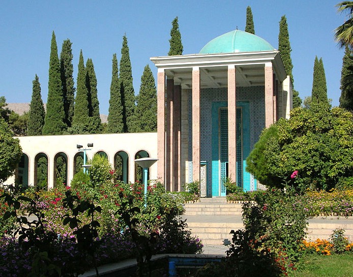 Shrine of Sheikh (Shaykh) Saadi in Sheraz, Iran: Image of Tomb of Sheikh Saadi