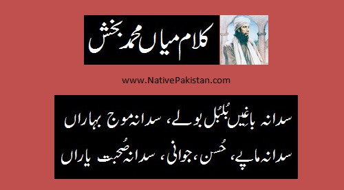 Mian Muhammad Baksh Sufi Poetry - Sadda na bagheen Bulbul bolay - Punjabi Sufi Kalam of Mian Muhammad Bakhsh
