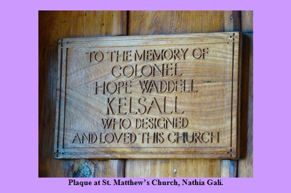  Pictures of Pakistani Churches: Designer's Plaque at St. Mathew’s Church, Nathia Gali
