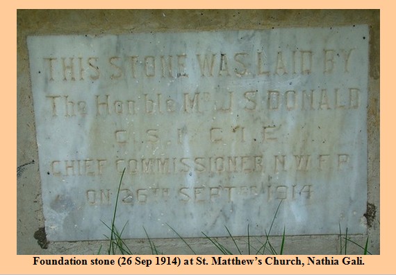 Pictures of Pakistani Churches: Foundation stone (26 Sep 2025) at St. Matthew’s Church, Nathia Gali