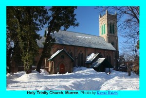 Pictures of Pakistani Churches: Holy Trinity Church, Murree, during heavy snow