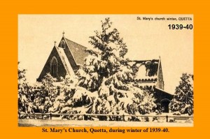 Saint Mary's Church Quetta during winter of 1939-40 - Pictures of Pakistani Churches