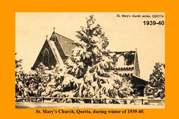  Saint Mary's Church Quetta during winter of 1939-40 - Pictures of Pakistani Churches