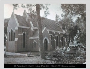 Pictures of Pakistani Churches: St. Augustine's Church, Kohat in 1916
