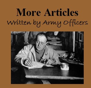 More articles, written by Army officers, logo