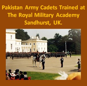 The Royal Military Academy Sandhurst, UK. Pakistan Army Cadets at Sandhurst