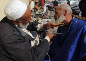 Road-side Barber (Not Nathoo) Road-side Barber