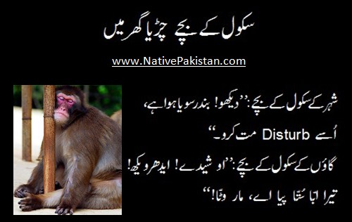 Difference of city & village school children when they visit Zoo - Funny School Jokes in Punjabi