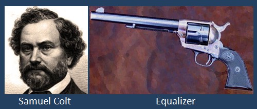 Equalizer revolver of Samuel Colt