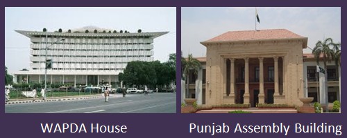 Assembly Building and WAPDA House at Lahore