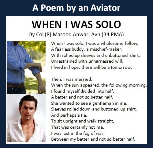 "When I was Solo" English poetry by the officers of Pakistan Army