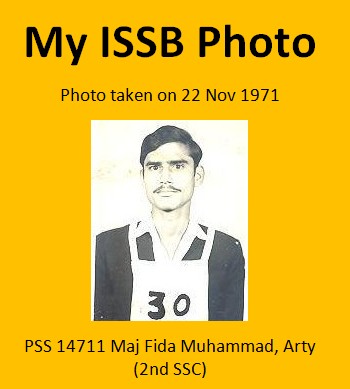 Pics of ISSB Candidates with Chest Number - ISSB Photo Maj Fida Muhammad 1971 - Inter Services Selection Board Pakistan