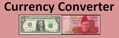 Currency Converter Pakistan Rupee to US Dollar