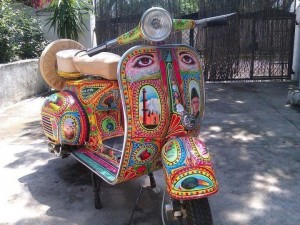 A Decorated Scooter