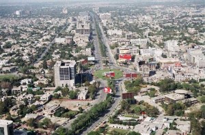 Aerial view of Liberty chowk, Lahore