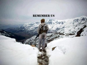 Siachin Pictures: A Soldier is on sentry duty in snow covered area of Siachin - Photos, Images of Siachin