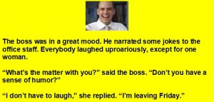 Boss Jokes - The boss was in a great mood and narrated some jokes - Best boss Jokes
