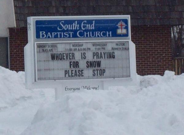 Don't pray for snow