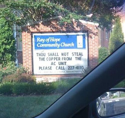 Don't steal the copper