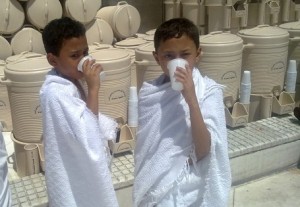Drinking Zam Zam water