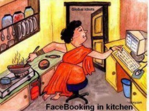 Facebook in Kitchen