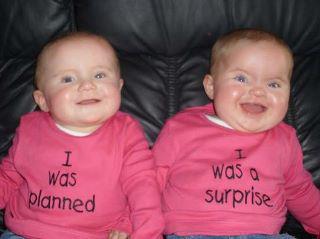 Funny Pictures : Twins, planned & surprise - Funny Photos