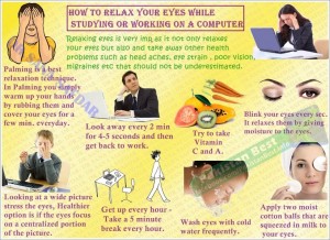 How to Relax your Eyes While Working on a Computer: 8 tips to relax eyes while working on computer