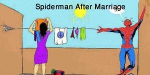 Funny Husband and wife Jokes - Spiderman becomes submissive after marriage - Best Husband & wife Jokes