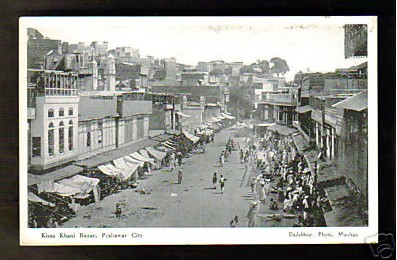 Peshawar Pics - Photo of Kissa (Qissa) Khawani Bazar, Peshawar 1910- Old photos of Peshawa