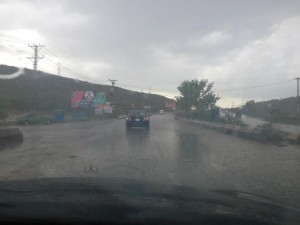 Lahore during rain, Pakistan