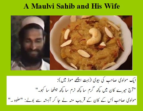 Molvi Jokes - A Molvi's wife in Romantic mood - Maulvi Jokes Urdu Jokes about Molvi - A Molvi's wife in romantic mood - Funny Molvi Jokes - Maulvi Jokes