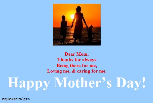 Mother's Day Quotes - Dear Mom, Thanks for Loving Me and Caring for Me - Best sayings for Happy Mother's Day Happy Mother's Day Quotes: Dear Mom, Thanks for Loving Me and Caring for Me - Sayings & Quotes about Mother's Day